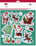Naklejka (nalepka) Craft-Fun Series Boże Narodzenie Mikołaje, renifery, choinka Titanum (TON-1002)