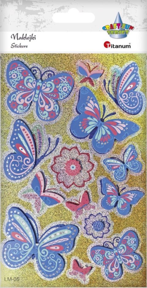 Naklejka (nalepka) Craft-Fun Series Motyle Titanum (LM-005)