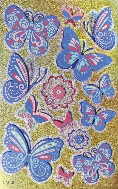 Naklejka (nalepka) Craft-Fun Series Motyle Titanum (LM-005)