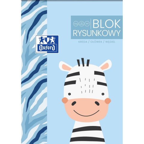 Blok rysunkowy Oxford Kids A4 biały 120g 20k (400170339)