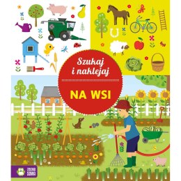 Książeczka edukacyjna Zielona Sowa Szukaj i naklejaj. Na wsi