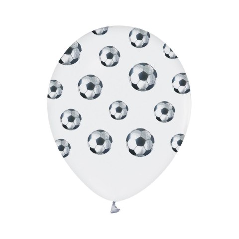 Balon gumowy Piłki nożne 5 szt biały 12cal Godan (136GZ-PIN5)