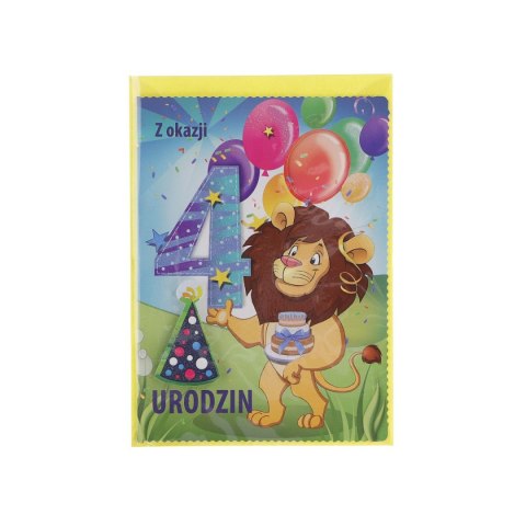 Kartka składana B6 urodziny 1-5 lat Top Graphic (5907786924894)