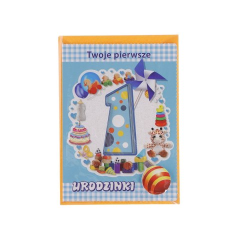Kartka składana B6 urodziny 1-5 lat Top Graphic (5907786924894)