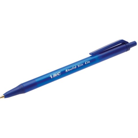 Długopis olejowy Round Stic Clic wkład niebieski 0,4mm Bic (926376)