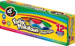 Farby plakatowe As kolor: mix 20ml 12 kolor.