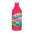 Farby plakatowe Bambino Bambino w butelce 500 ml kolor: różowy 500ml 1 kolor. (różowa)