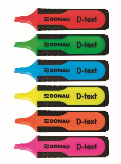 Zakreślacz D-Text wkład czerwony 1,0-5,0mm Donau (7358001PL-04)