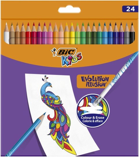 Kredki ołówkowe ILLUSION 24 kol. Bic (987869)