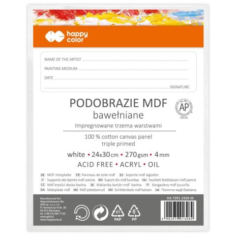 Podobrazie [mm:] 240x300 Happy Color (HA 7391 2430-W)