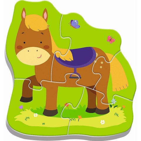 Puzzle baby classic zierzęta na wsi 3, 4, 5, 6 el. Trefl (36070)