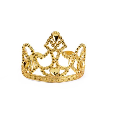 Korona Tiara księżniczki srebrna i złota Arpex (SR5044)