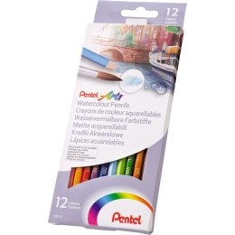 Kredki akwarelowe Pentel 12 kol. (CB9-12U)