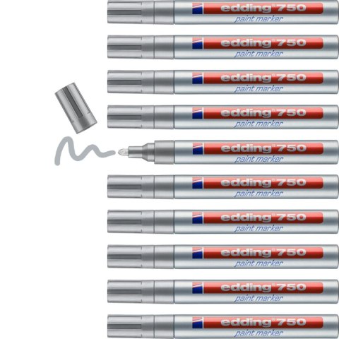 Marker specjalistyczny wkład srebrny 2,0-4,0mm okrągła końcówka Edding (750/054/S ED)