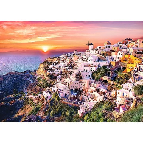 Puzzle ZACHÓD SŁOŃCA NAD SANTORINI 1000 el. Trefl (10435)