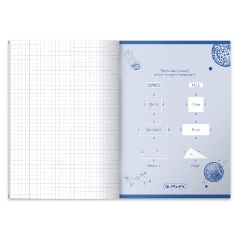 Zeszyt A5 The Hero 16k. 70g krata Herlitz (9554064)