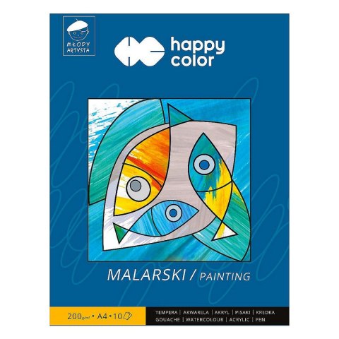 Blok artystyczny młody artysta A4 200g 10k [mm:] 297x210 Happy Color (HA 3720 2030-M10)