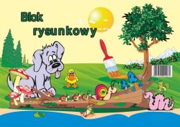 Blok rysunkowy Protos A4 biały 80g 100k [mm:] 297x210