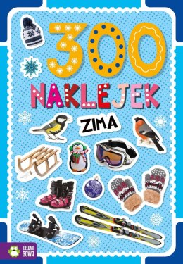 Książeczka edukacyjna Zielona Sowa 300 naklejek . Zima