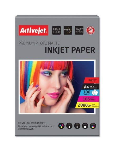 Papier foto Activejet AP4-105M100 (EXPACJPAP0022)