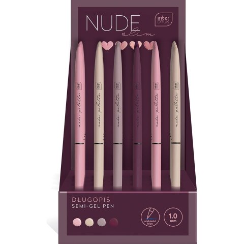 Długopis żelowy wkład niebieski 1,0mm Interdruk (5902277313270)