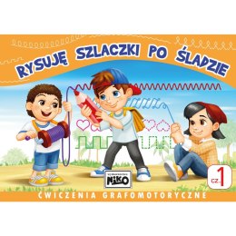 Książeczka edukacyjna Niko Rysuję szlaczki po śladzie. Ćwiczenia grafomotoryczne cz. 1