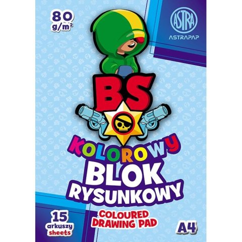 Blok rysunkowy Astra BS&RABBit ASTRAPAP A4 mix 80g 15k (106021003)