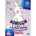 Blok rysunkowy Astra BS&RABBit ASTRAPAP A4 mix 80g 15k (106021003)