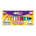 Plastelina Strigo 12 kol. 12 k ( 6x klasyczny 6x pastel) 5902315579682 mix (SSC333)