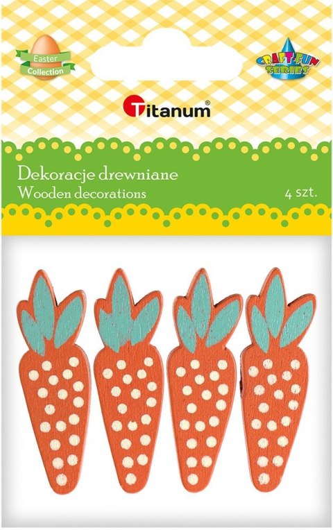 Ozdoba drewniana Titanum Craft-Fun Series marchewki (5017)