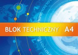 Blok techniczny Kreska A4 biały 240g 10k [mm:] 210x297