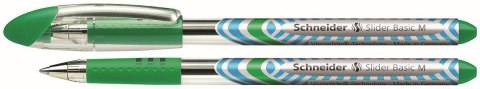 Długopis żelowy Slider Basic wkład zielony 1,0mm Schneider (SR151104)