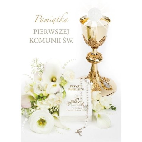 Kartka składana B6 komunia Pol-Mak