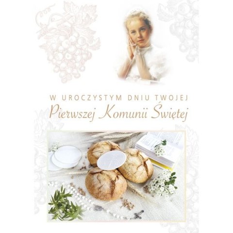 Kartka składana B6 komunia Pol-Mak