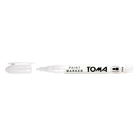 Marker olejowy biały wkład biały 1,5mm okrągła końcówka Toma (To-441 7 2)
