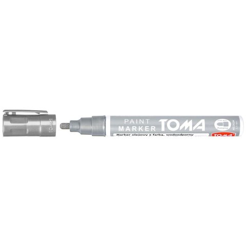 Marker olejowy wkład srebrny 2,5mm okrągła końcówka Toma (TO-440 9 4)