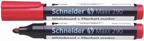 Marker suchościeralny Maxx 290 wkład czerwony 2,0-3,0mm okrągła końcówka Schneider (SR129002)