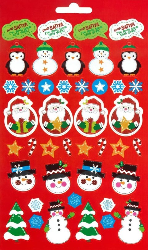 Naklejka (nalepka) Craft-Fun Series 6 plansz Titanum (Boże Narodzenie)