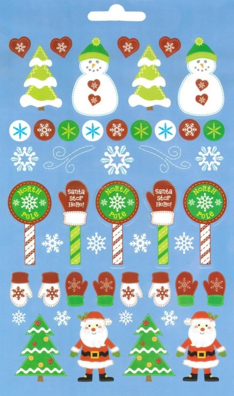 Naklejka (nalepka) Craft-Fun Series 6 plansz Titanum (Boże Narodzenie)