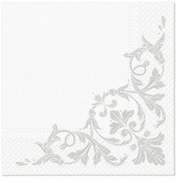 Serwetki Paw Motif SILVER mix nadruk bibuła [mm:] 330x330 (TL124608)