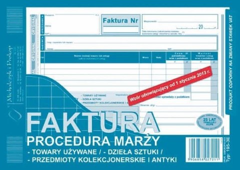 Druk samokopiujący Michalczyk i Prokop Faktura procedura marży A5 80k. (195-3E)