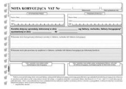 Druk samokopiujący Stolgraf nota korygująca A5 A5 100k. (R30)