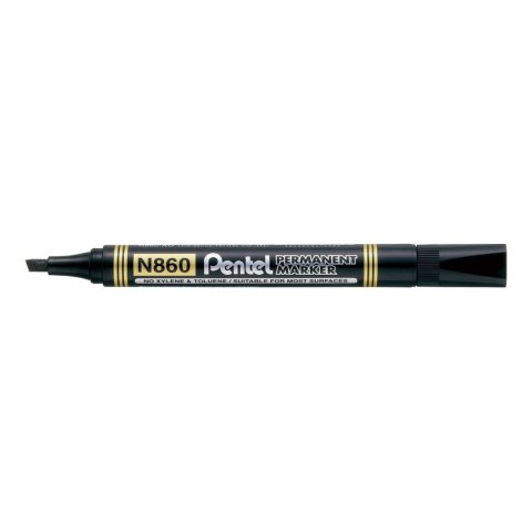 Marker permanentny wkład czarny 1,2-4,5mm ścięta końcówka Pentel (N860)