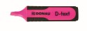 Zakreślacz D-Text wkład różowy 1,0-5,0mm Donau (7358001PL-16)
