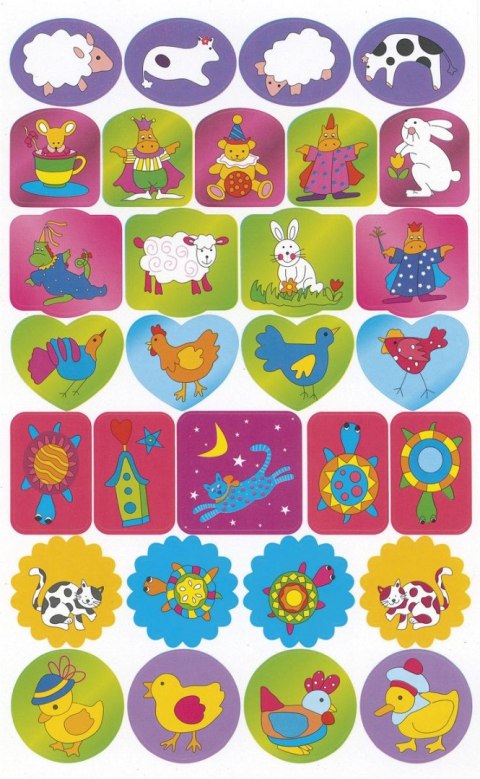 Naklejka (nalepka) Craft-Fun Series papierowa zwierzątka Titanum (19ZJ0724-12)