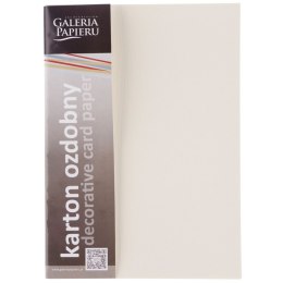 Papier ozdobny (wizytówkowy) Galeria Papieru sukno A4 kremowy 180g (204102)