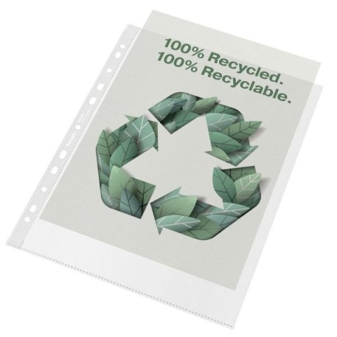 Koszulki na dokumenty Recycled Maxi groszkowa A4 kolor: bezbarwny typu U 100 mic. Esselte (627503)