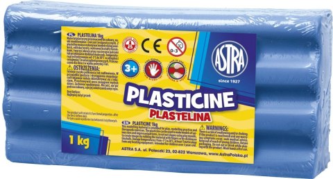 Plastelina 1 kol. niebieska 100g Astra