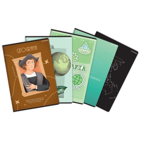 Zeszyt A5 geografia mix 60k. 70g krata Top 2000 (400168980)