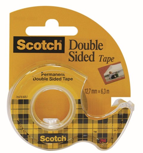 Taśma dwustronna 12x6,3 [mm x m] Scotch (136)